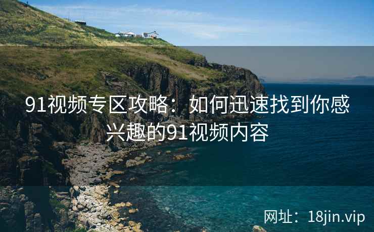 91视频专区攻略：如何迅速找到你感兴趣的91视频内容