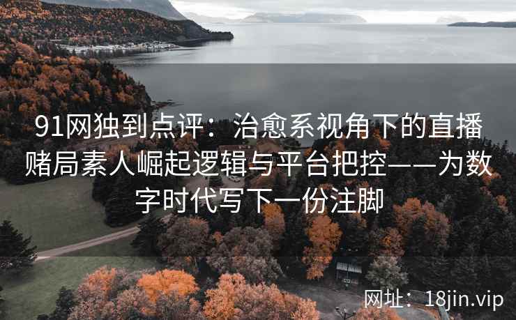 91网独到点评：治愈系视角下的直播赌局素人崛起逻辑与平台把控——为数字时代写下一份注脚