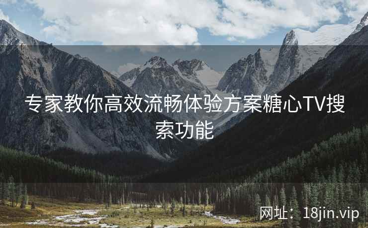 专家教你高效流畅体验方案糖心TV搜索功能