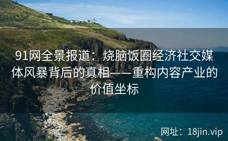 91网全景报道：烧脑饭圈经济社交媒体风暴背后的真相——重构内容产业的价值坐标