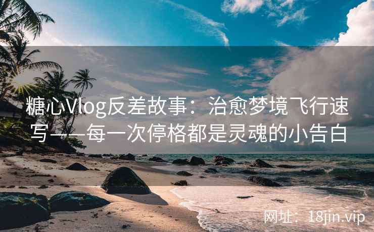 糖心Vlog反差故事：治愈梦境飞行速写——每一次停格都是灵魂的小告白